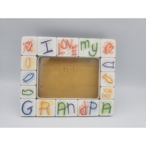Russ Berrie Skribbles "I Love My Grandpa" 5x3.5"‎ Picture Frame